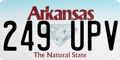 AR license plate 249UPV