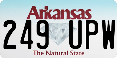 AR license plate 249UPW