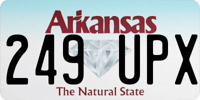 AR license plate 249UPX