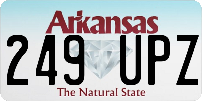 AR license plate 249UPZ