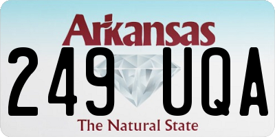 AR license plate 249UQA