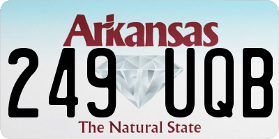 AR license plate 249UQB
