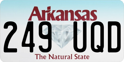 AR license plate 249UQD