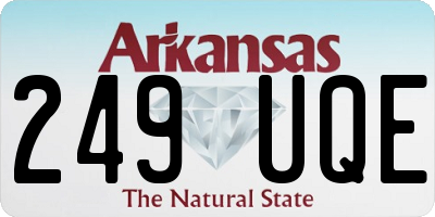 AR license plate 249UQE