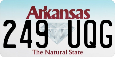 AR license plate 249UQG