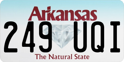 AR license plate 249UQI