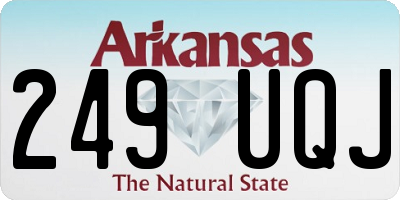 AR license plate 249UQJ