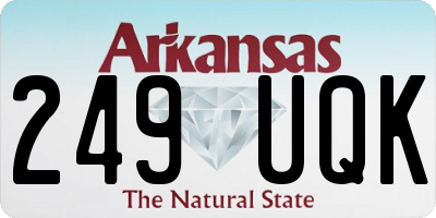 AR license plate 249UQK