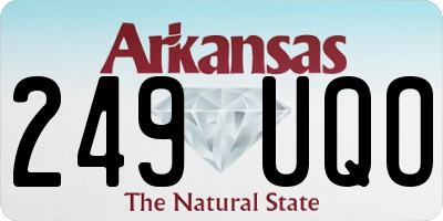 AR license plate 249UQO