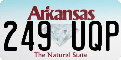 AR license plate 249UQP