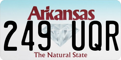 AR license plate 249UQR