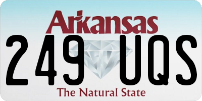 AR license plate 249UQS