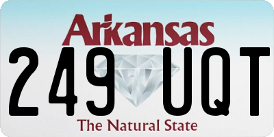 AR license plate 249UQT