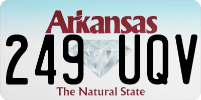 AR license plate 249UQV