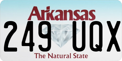 AR license plate 249UQX