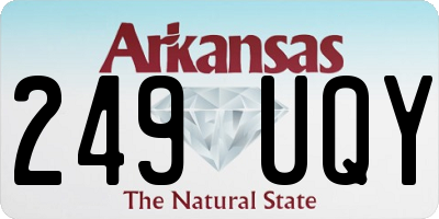 AR license plate 249UQY