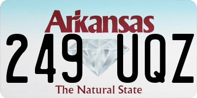 AR license plate 249UQZ
