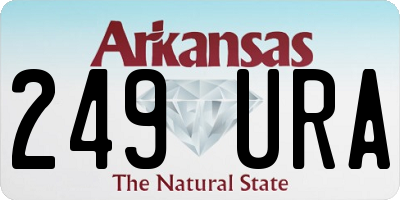 AR license plate 249URA