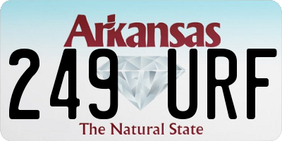 AR license plate 249URF