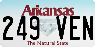 AR license plate 249VEN