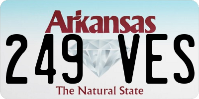 AR license plate 249VES