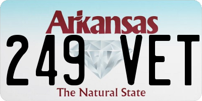 AR license plate 249VET