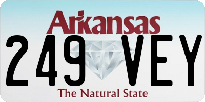 AR license plate 249VEY