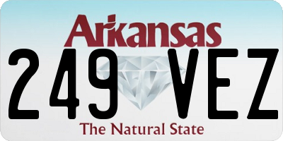 AR license plate 249VEZ