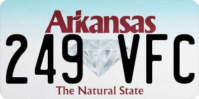 AR license plate 249VFC
