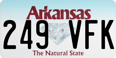 AR license plate 249VFK