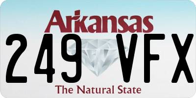 AR license plate 249VFX