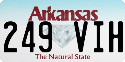 AR license plate 249VIH