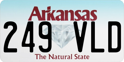 AR license plate 249VLD