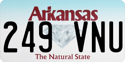AR license plate 249VNU