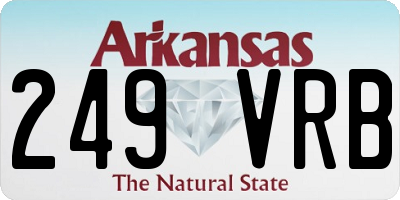 AR license plate 249VRB