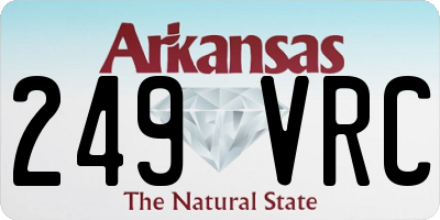 AR license plate 249VRC