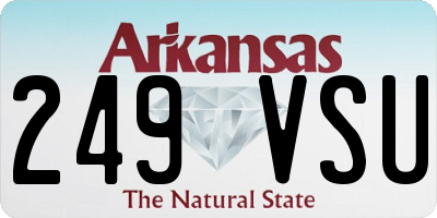 AR license plate 249VSU