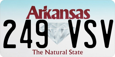 AR license plate 249VSV