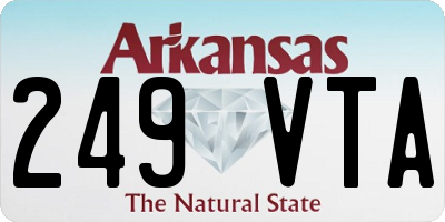 AR license plate 249VTA
