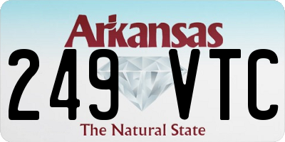 AR license plate 249VTC