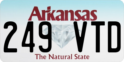 AR license plate 249VTD