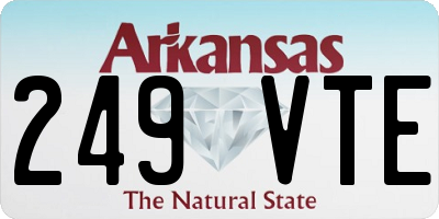 AR license plate 249VTE