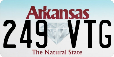 AR license plate 249VTG