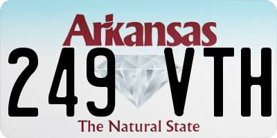 AR license plate 249VTH