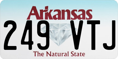 AR license plate 249VTJ
