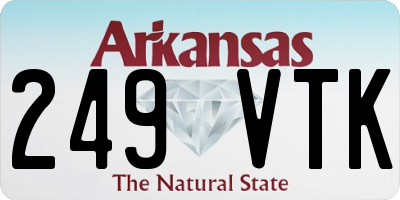 AR license plate 249VTK