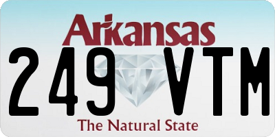 AR license plate 249VTM