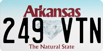 AR license plate 249VTN