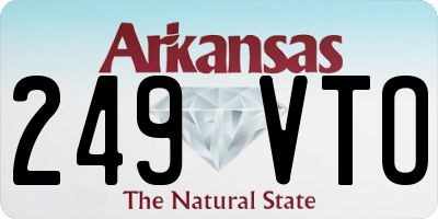 AR license plate 249VTO