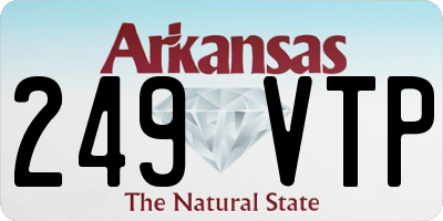 AR license plate 249VTP
